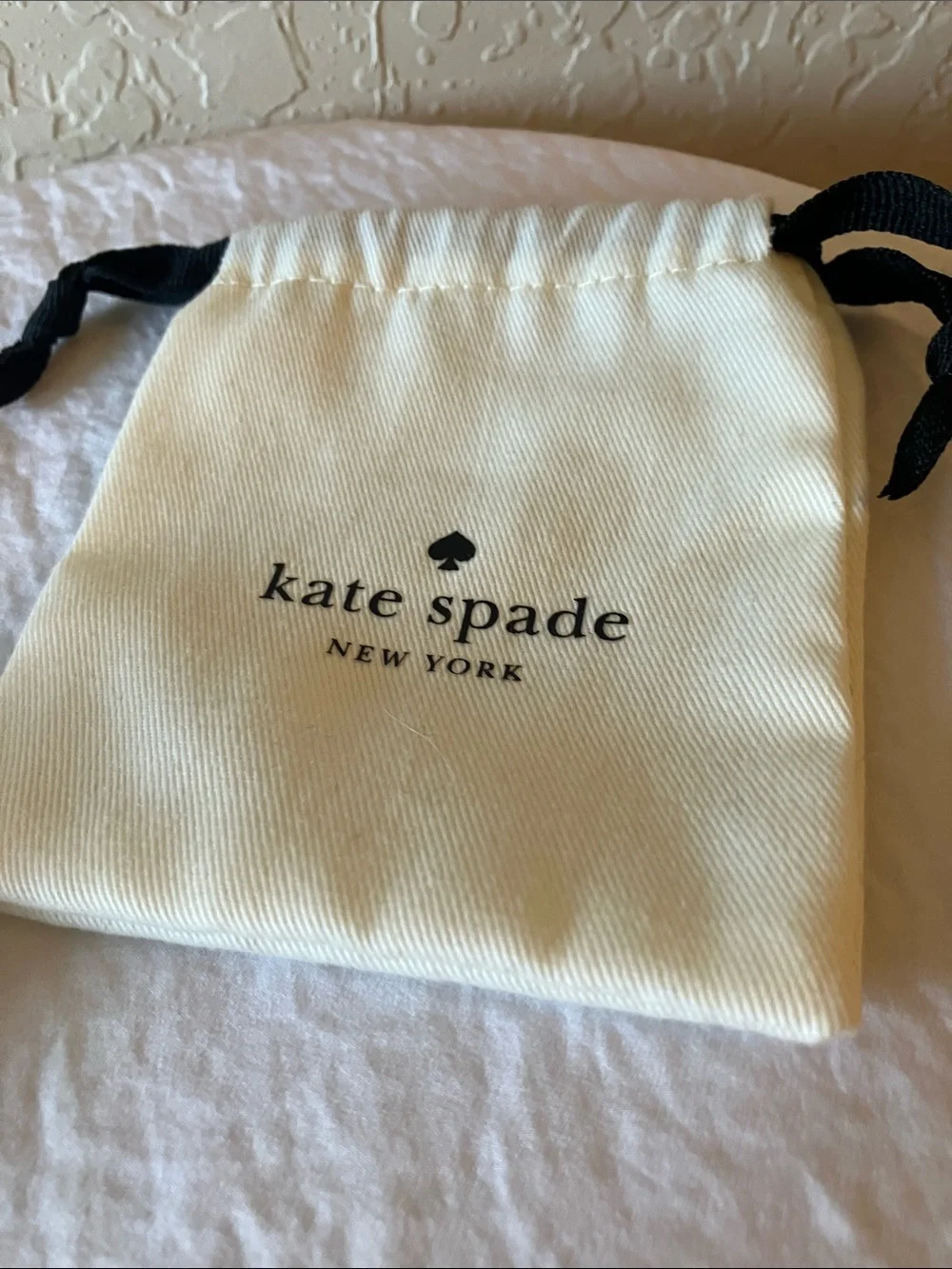 kate spade: Turquoise Enamel & Gold Tone Crystal-Accent Bangle- Hinge- Dust Bag